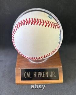 CAL RIPKEN JR? Autographed Official Rawlings AL Baseball? Goldin COA & Case