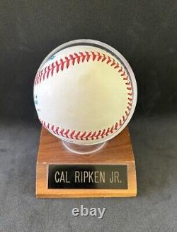 CAL RIPKEN JR? Autographed Official Rawlings AL Baseball? Goldin COA & Case