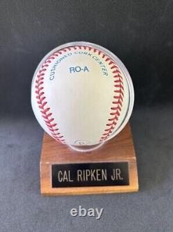 CAL RIPKEN JR? Autographed Official Rawlings AL Baseball? Goldin COA & Case