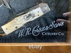 CASE Knives XX CHEETAH KNIFE 3pc SET with Display Case And COA 1 OF 500 RARE