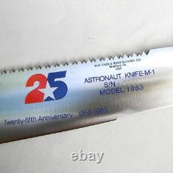 CASE XX USA NASA 1958-1983 commemo ASTRONAUT KNIFE, COA, display mount, orig box