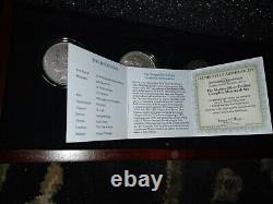 COMPLETE MORGAN DOLLAR MINT MARK SET IN DISPLAY CASE With COA