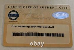 CURT SCHILLING signed 2004 World Series Baseball Boston Red Sox Steiner COA