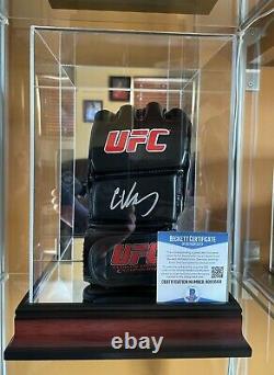 Cain Velasquez Signed Ufc Fight Glove Beckett Bas Coa With Display Case