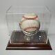 Cal Ripken Jr. Signed Iron Man Baseball In Display Case With Coa Vintage 9/6/95