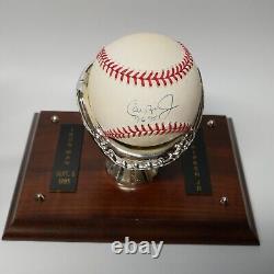 Cal Ripken Jr. Signed Iron Man Baseball In Display Case with COA Vintage 9/6/95