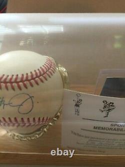 Cal Ripken Signed Baseball with COA and Display Case