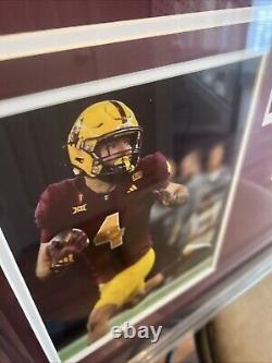 Cam Skattebo Authentic Autograph Framed Jersey COA Sun Devils