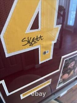 Cam Skattebo Authentic Autograph Framed Jersey COA Sun Devils