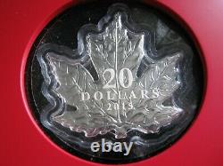 Canada 2015 silver proof $20 cased with COA 66 of 15000 & wooden display frame