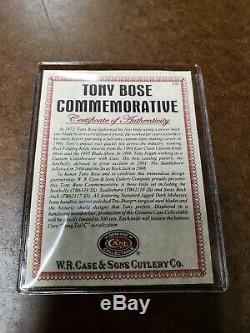 Case Tony Bose Commemorative 3 pc. Set with original display box and COA