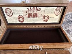 Case XX 1986 ALAMO Commemorative Bowie Knife with Oak Wood Display Box & COA