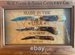 Case XX 2013 Annual Collector Club Knife Set with COA Displayed Never used