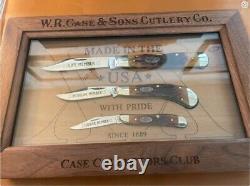 Case XX 2013 Annual Collector Club Knife Set with COA Displayed Never used