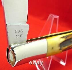 Case XX 5143 SSP Genuine Stag 1979 Founders Knife, Orig Display Box with COA