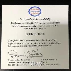 Chicago Bears Dick Butkus Signed Football in Display Case with COA+photo