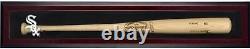Chicago White Sox Logo Mahogany Framed Single Bat Display Case withCOA