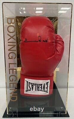 Chris Eubank Signed Boxing Glove with Display Case COA