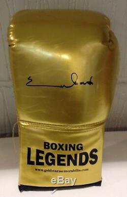 Chris Eubank Snr Hand Signed Boxing Glove with Display Case RARE COA