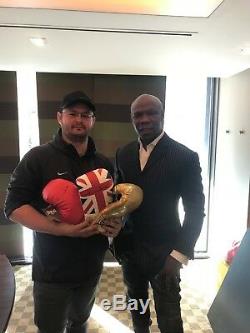 Chris Eubank Snr Hand Signed Boxing Glove with Display Case RARE COA
