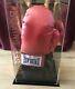 Chris Eubank Snr Hand Signed Red Boxing Glove In Display Case Rare Coa Aftal