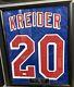 Chris Kreider Authentic Signed Ny Rangers Jersey In Black Display Case (jsa Coa)