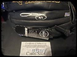 Chris Sale Signed Left Handed Mizuno Glove withDisplay Case & COA (Extremely Rare)