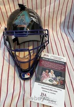 Chris Snyder Signed AZ Diamondbacks Mini Catchers Mask with Display Case JSA COA