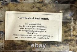 Chris Webber 1993 Autograph Promo Card Coa Display Case Box 2171/3000