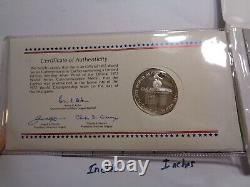 Cincinnati Reds 1972 Mlb Baseball Champions Rare Silver Coin Display Case Coa #b