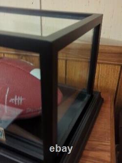 Clay Matthews Hand Signed FOOTBALL WITH Display CASE & COA Big Play Cla Packers