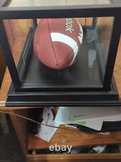 Clay Matthews Hand Signed FOOTBALL WITH Display CASE & COA Big Play Cla Packers