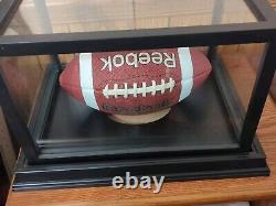 Clay Matthews Hand Signed FOOTBALL WITH Display CASE & COA Big Play Cla Packers