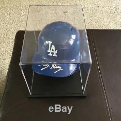Cody Bellinger Autograph Dodgers Rawlings Mini Helmet With Coa And Display Case