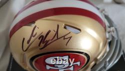 Colin Kaepernick Autographed Mini Helmet WithDISPLAY CASE TRISTAR AUTH Auto COA