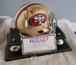 Colin Kaepernick Autographed Mini Helmet WithDISPLAY CASE TRISTAR AUTH Auto COA