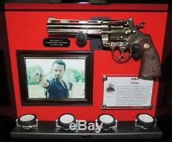 Colt Python Walking Dead Gun Display Signed Rick Grimes LIMITED EDITION! COA