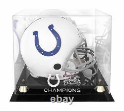 Colts Football Helmet Logo Display Case Fanatics Authentic COA Item#10588667