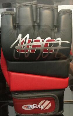 Conor McGregor Khabib Nurmagomedov Signed Gloves In Display Case PSA COA MMA