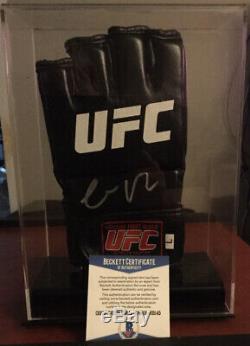 Conor Mcgregor Signed Glove In Display Case Beckett COA UFC MMA