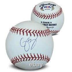 Corey Seager Autographed MLB Signed Baseball PSA DNA COA With UV Display Case
