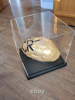 Cristiano Ronaldo Signed football in display case and A1 official COA