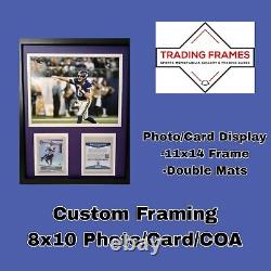 Custom Picture Framing 8x10 Photo Sports Card Auto COA Display Beckett JSA PSA