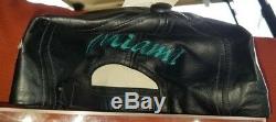 DAN MARINO 13 SIGNED Autographed Black Leather Hat with Case & COA