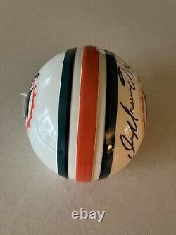 DAN MARINO SIGNED AUTOGRAPHED MIAMI DOLPHINS MINI HELMET With COA AND DISPLAY CASE