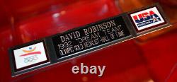 DAVID ROBINSON Signed Autograph BASKETBALL in CASE, Card, DREAM TEAM Book, COA