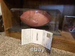 Dan Marino #13 Signed FootballCOA INCLUDED & Display Case