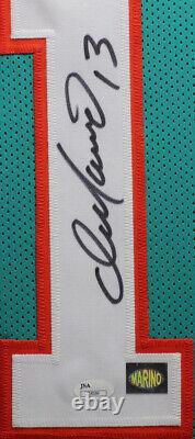 Dan Marino Autographed & Framed Teal Miami Dolphins Jersey JSA COA D2-S