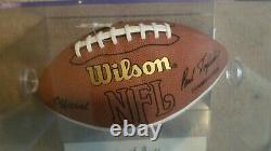 Dan Marino autographed football with COA and display case