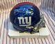Daniel Jones Signed New York Giants Speed Mini Helmet With Display Case Jsa Coa